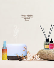 Difusor Mini MB + Aceite + Mikado + Spray